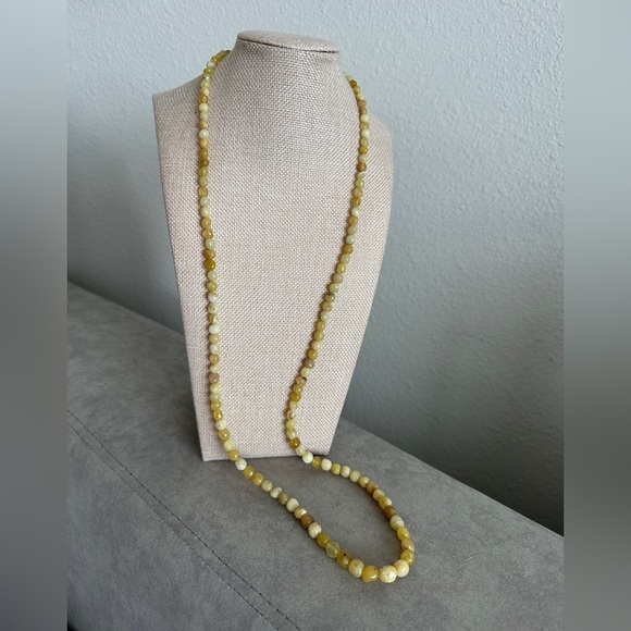 Sonoran yellow opal small nugget necklace by Jay King - Picture 3 of 14